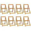 vidaXL Chaises pliables de jardin 8 pcs Bois d'acacia massif