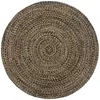 vidaXL Tapis fait à la main Jute Noir et marron 210 cm