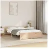 vidaXL Cadre de lit Bois massif 120x200 cm
