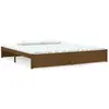 vidaXL Cadre de lit Marron miel Bois massif 200x200 cm