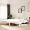 vidaXL Cadre de lit Blanc Bois massif 200x200 cm