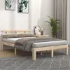 vidaXL Cadre de lit Bois massif 140x200 cm