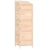 vidaXL Remise de jardin 55x52x174,5 cm Bois de sapin solide