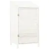 vidaXL Remise de jardin Blanc 55x52x112 cm Bois de sapin solide