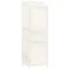 vidaXL Remise de jardin Blanc 55x52x174,5 cm Bois de sapin solide
