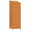 vidaXL Remise de jardin Marron 55x52x174,5 cm Bois de sapin solide