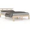 vidaXL Cadre de lit Bois massif 200x200 cm