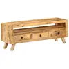 vidaXL Meuble TV 110x30x40 cm Bois massif de manguier