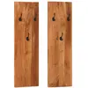 vidaXL Porte-manteaux muraux 2 pcs 36x3x110 cm Bois d'acacia massif