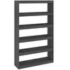 vidaXL Bibliothèque/Séparateur de pièce Gris 100x30x167,5cm Pin massif