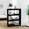 vidaXL Bibliothèque/Séparateur de pièce Noir 80x30x103,5 cm Pin solide