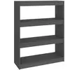 vidaXL Bibliothèque/Séparateur de pièce Gris 80x30x103,5 cm Pin solide