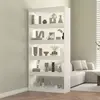 vidaXL Bibliothèque/Séparateur de pièce Blanc 80x30x167,4cm Pin solide