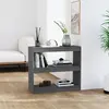 vidaXL Bibliothèque/Séparateur de pièce Gris 80x30x71,5 cm Pin solide
