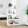 vidaXL Bibliothèque/Séparateur de pièce Blanc 80x30x103,5cm Pin solide