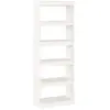 vidaXL Bibliothèque/Cloison Blanc 60x30x167,5 cm Bois massif de pin