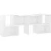 vidaXL Meuble TV Blanc brillant 104x30x52 cm Aggloméré