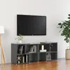 vidaXL Meuble TV Gris brillant 104x30x52 cm Aggloméré