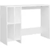 vidaXL Bureau d'ordinateur portable Blanc 102,5x35x75 cm Aggloméré