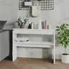 vidaXL Table console Blanc 102x30x80 cm Aggloméré