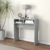 vidaXL Table console Gris béton 78x30x80 cm Aggloméré