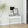 Table console Blanc brillant 105x30x80 cm Aggloméré Vidaxl Blanc brillant
