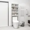 vidaXL Meuble pour machine à laver Blanc brillant 64x24x190 cm