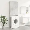 vidaXL Meuble pour machine à laver Gris béton 64x25,5x190 cm