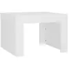 vidaXL Table basse Blanc 50x50x35 cm Aggloméré
