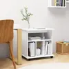 vidaXL Armoire à roulettes Blanc 60x45x60 cm Bois d’ingénierie 808476