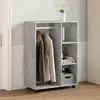 vidaXL Garde-robe Gris béton 80x40x110 cm Aggloméré