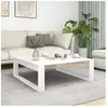 vidaXL Table basse Blanc 100x100x35 cm Aggloméré