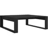 vidaXL Table basse Noir 100x100x35 cm Aggloméré