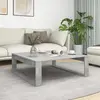 vidaXL Table basse Gris béton 100x100x35 cm Aggloméré
