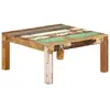 vidaXL Table basse 80x80x40 cm Bois de récupération massif