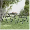 vidaXL Chaises pliables de jardin 2 pcs Maille métallique Anthracite