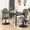 vidaXL Chaises à dîner pivotantes 4 pcs Gris clair Velours