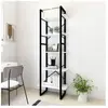vidaXL Bibliothèque à 5 niveaux Blanc 60x30x175 cm Bois ingénierie