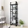 vidaXL Bibliothèque à 5 niveaux Gris 60x30x175 cm Bois ingénierie