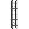 vidaXL Bibliothèque à 5 niveaux Gris 40x30x175 cm Bois ingénierie