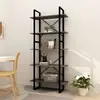 vidaXL Bibliothèque à 5 niveaux Gris 80x30x175 cm Bois de pin