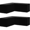Housses De Salon De Jardin 2pcs Forme L 12  illets 250x250x90cm Vidaxl