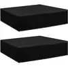 vidaXL Housses de salon de jardin 2 pcs 8 oeillets 200x200x70 cm