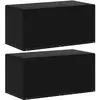 vidaXL Housses de meubles de jardin 2 pcs 6 oeillets 160x80x75 cm