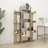 vidaXL Bibliothèque Chêne Sonoma 86x25,5x140 cm Aggloméré