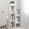 vidaXL Bibliothèque Blanc 48x25,5x140 cm Aggloméré