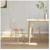 vidaXL Chaises à manger lot de 2 Transparent PET