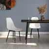 vidaXL Chaises à manger lot de 2 blanc PP