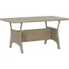 vidaXL Table de jardin Gris 120x70x66 cm Résine tressée