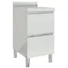 vidaXL Armoire de cuisine commerciale avec 2 tiroirs Acier inoxydable